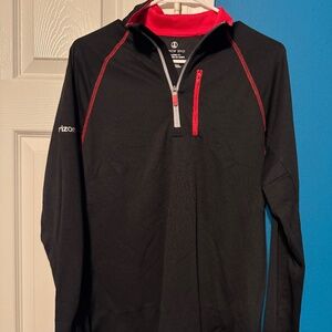 Lands’ End Quarter Zip Pullover Verizon Employee Polyester Sweater Unisex